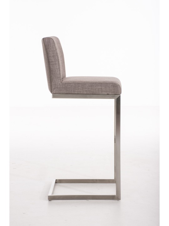 Tabouret de bar Paros tissu, gris