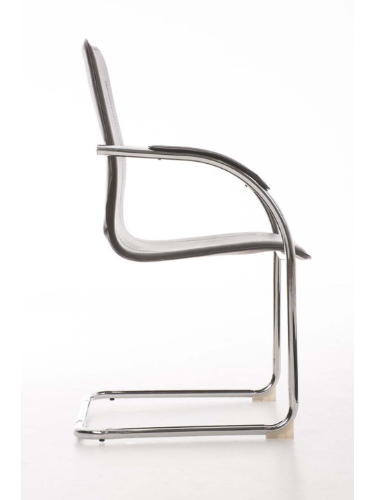 Chaise visiteur Melina, gris