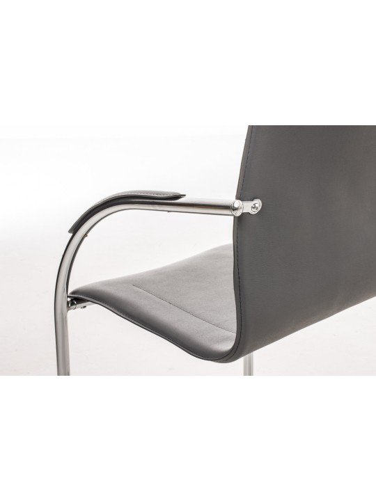 Chaise visiteur Melina, gris