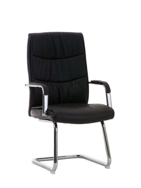 Chaise visiteur Caro, noir
