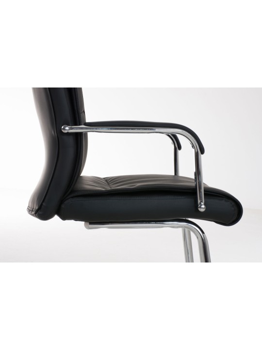 Chaise visiteur Caro, noir
