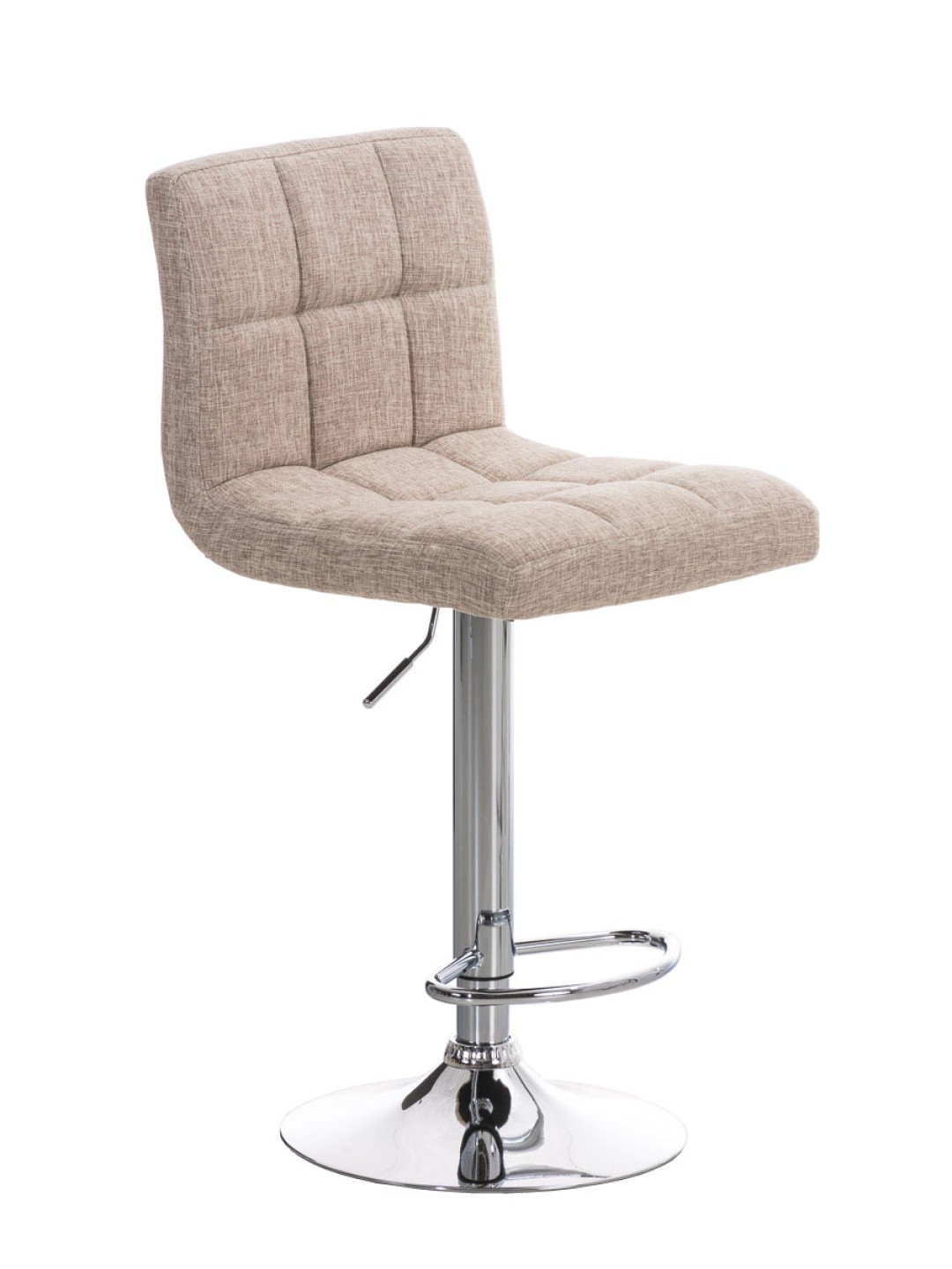 Tabouret de bar Pérou FABRIC C, crème