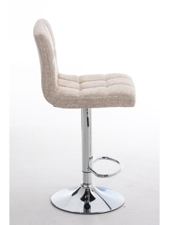 Tabouret de bar Pérou FABRIC C, crème