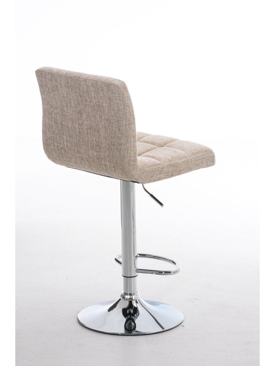 Tabouret de bar Pérou FABRIC C, crème