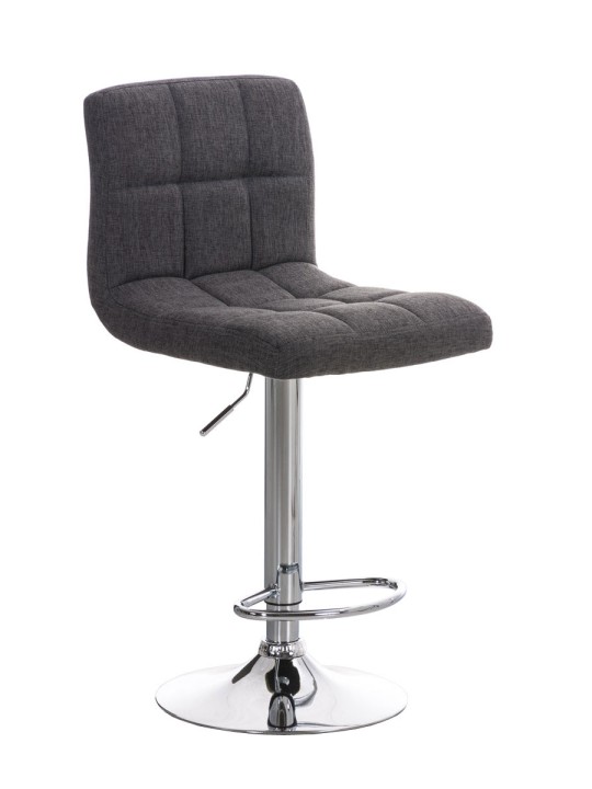 Tabouret de bar Pérou FABRIC C, gris clair