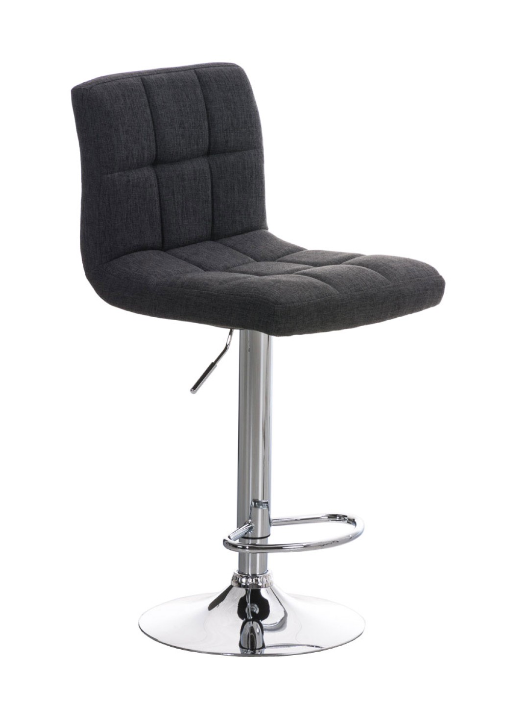 Tabouret de bar Pérou FABRIC C, gris foncé