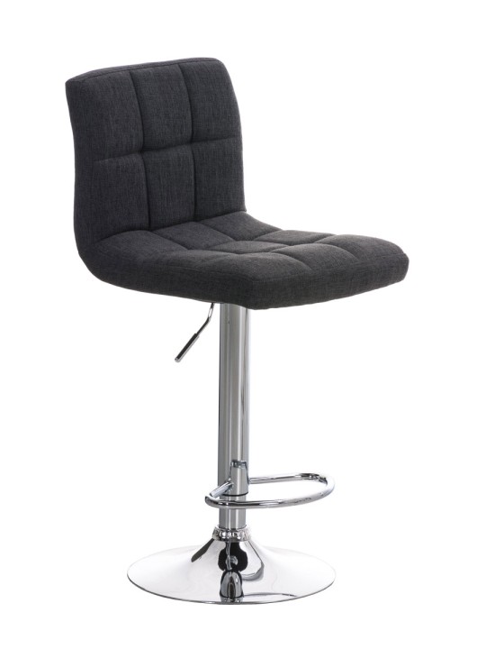 Tabouret de bar Pérou FABRIC C, gris foncé