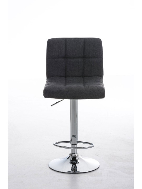 Tabouret de bar Pérou FABRIC C, gris foncé