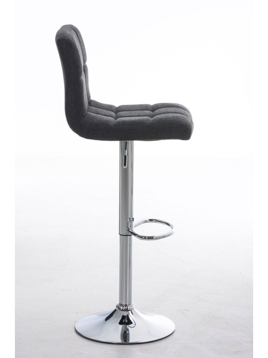 Tabouret de bar Pérou FABRIC C, gris foncé