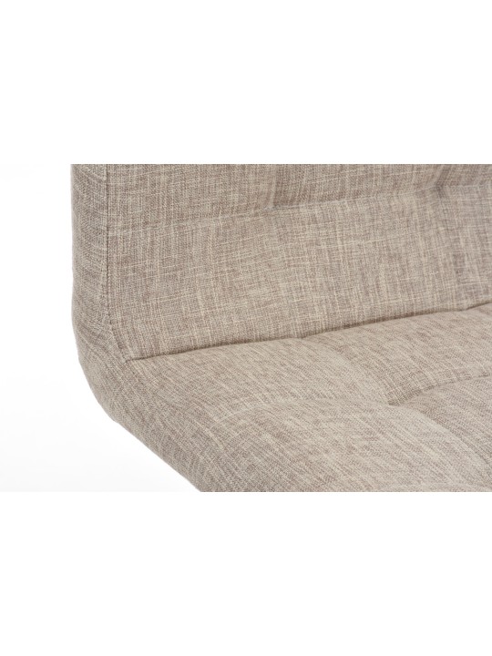 Tabouret de bar Lincoln tissu, crème