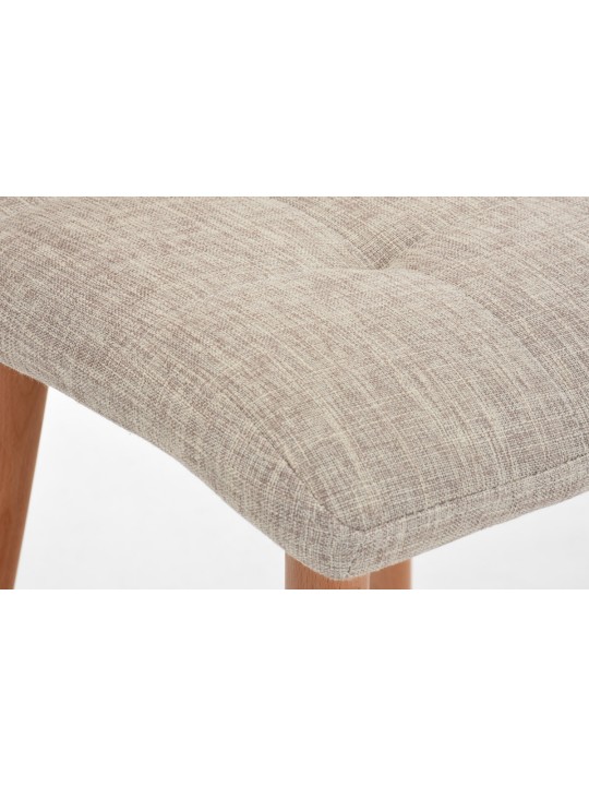 Tabouret de bar Lincoln tissu, crème