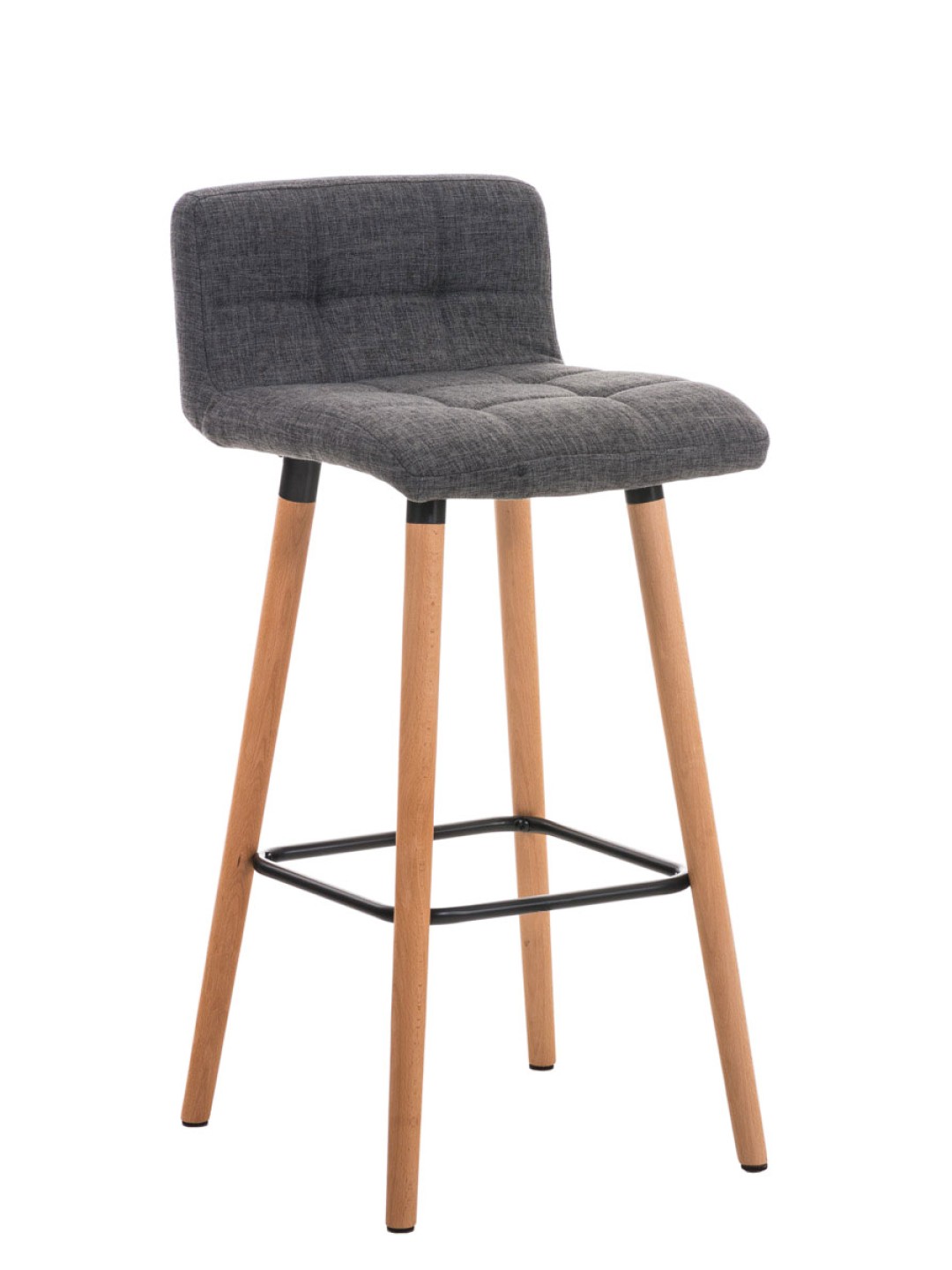 Tabouret de bar Lincoln tissu, gris clair