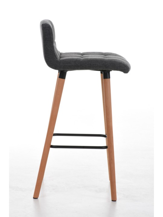 Tabouret de bar Lincoln tissu, gris clair Tabouret de bar Lincoln tissu, gris clair