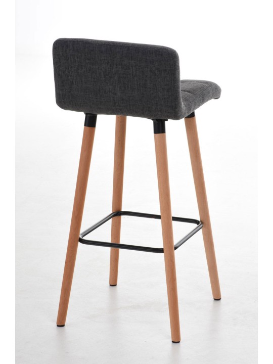 Tabouret de bar Lincoln tissu, gris clair Tabouret de bar Lincoln tissu, gris clair