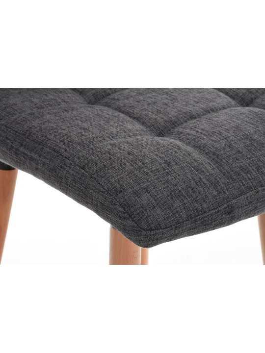 Tabouret de bar Lincoln tissu, gris clair Tabouret de bar Lincoln tissu, gris clair