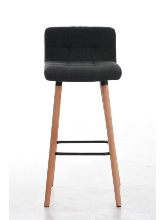 Tabouret de bar Lincoln tissu, gris foncé