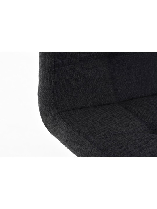 Tabouret de bar Lincoln tissu, gris foncé