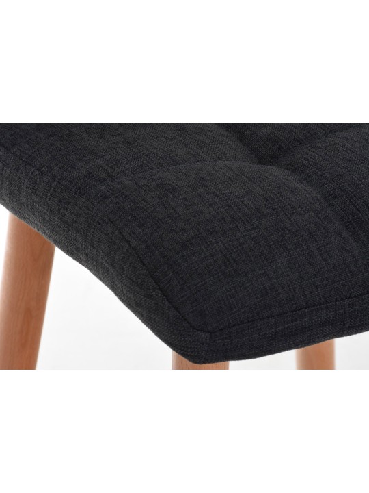 Tabouret de bar Lincoln tissu, gris foncé