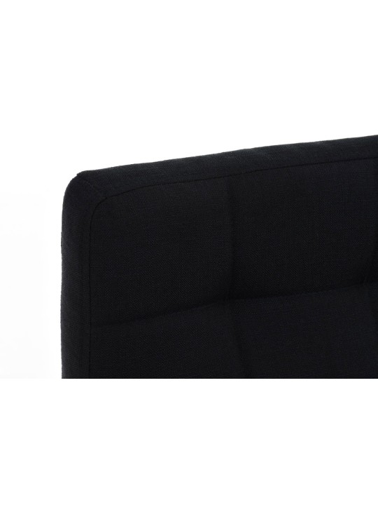 Tabouret de bar Lincoln tissu, noir