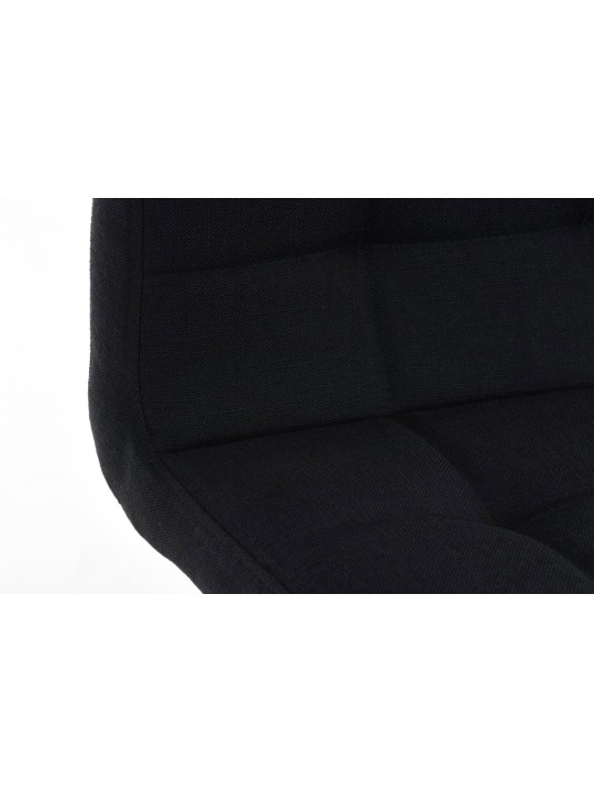 Tabouret de bar Lincoln tissu, noir