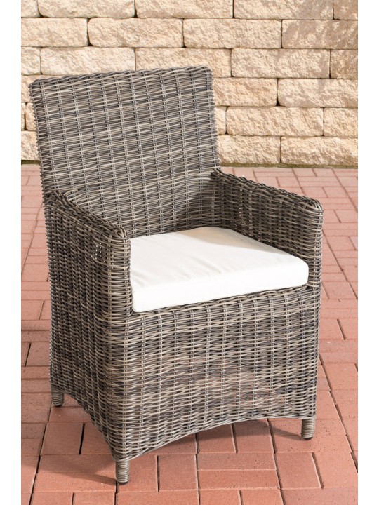 Chaise Fontana / Saint Marlo Crème 5mm, gris chiné Chaise Fontana / Saint Marlo Crème 5mm, gris chiné