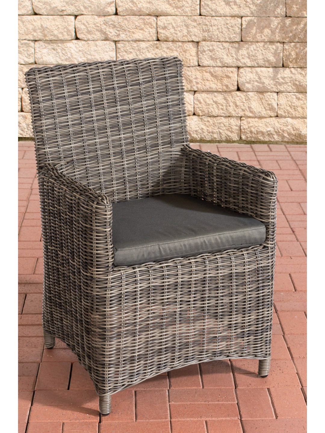 Chaise Fontana / Sankt Marlo Anthracite 5mm, gris chiné