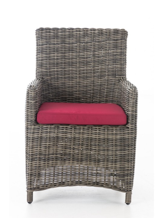 Chaise Fontana / Sankt Marlo Rouge Rubis 5mm, gris chiné Chaise Fontana / Sankt Marlo Rouge Rubis 5mm, gris chiné