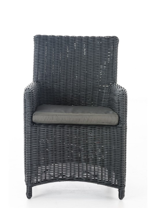Chaise Fontana / Sankt Marlo Anthracite 5mm, noir