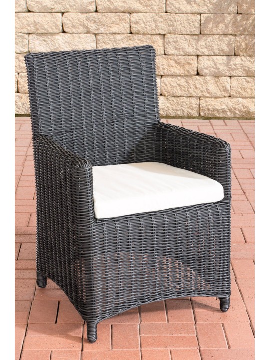 Chaise Fontana / Saint Marlo Crème 5mm, noir