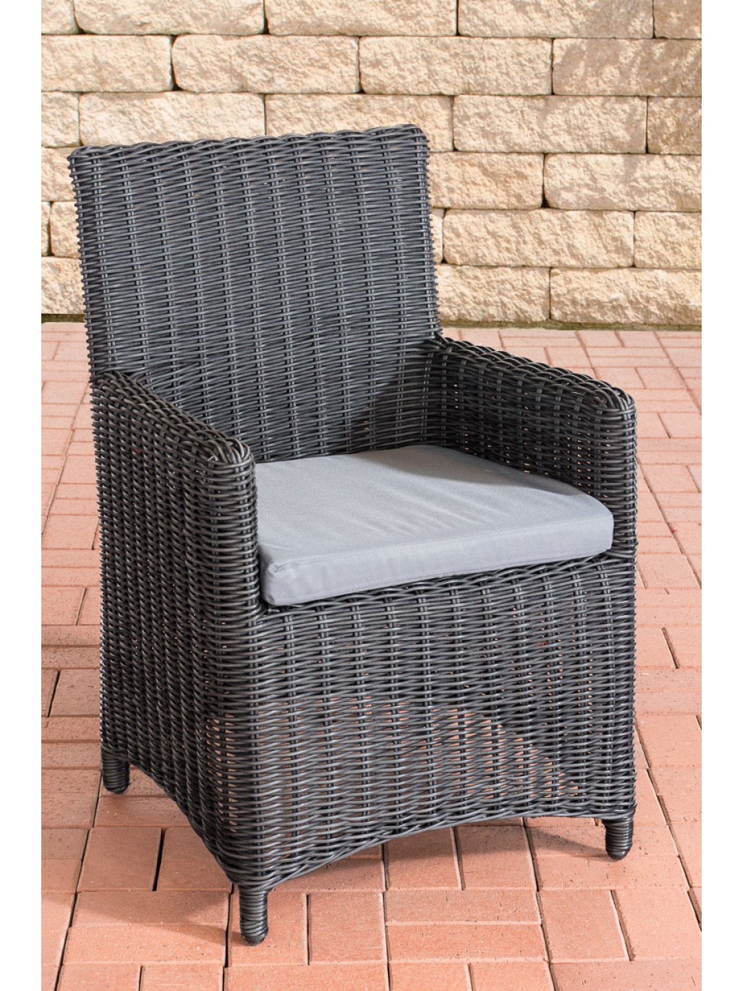 Chaise Fontana / Sankt Marlo gris fer 5mm, noir