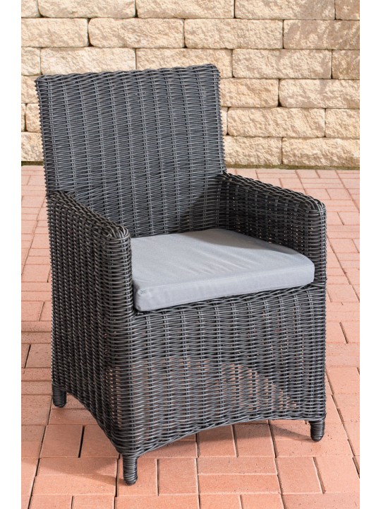 Chaise Fontana / Sankt Marlo gris fer 5mm, noir