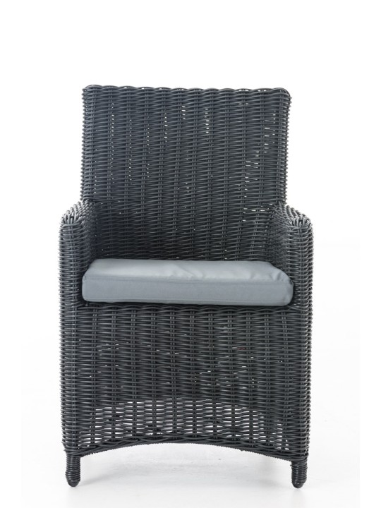 Chaise Fontana / Sankt Marlo gris fer 5mm, noir