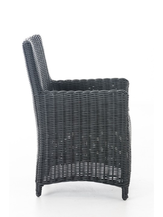 Chaise Fontana / Sankt Marlo gris fer 5mm, noir