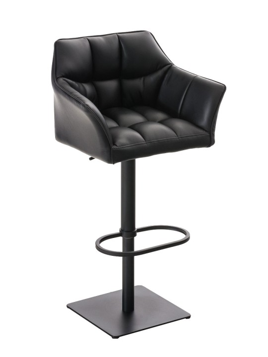 Tabouret de bar Damaso B, noir