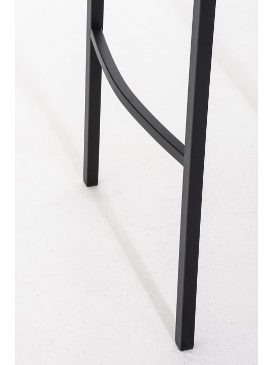 Tabouret de bar Damaso B avec structure à 4 pieds, orange