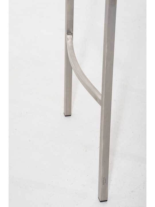 Tabouret de bar Damaso E avec structure à 4 pieds, noir