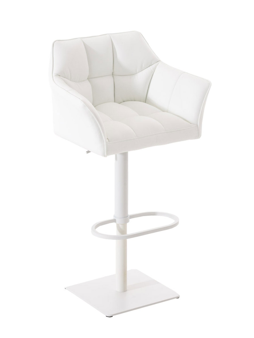 Tabouret de bar Damaso W, blanc