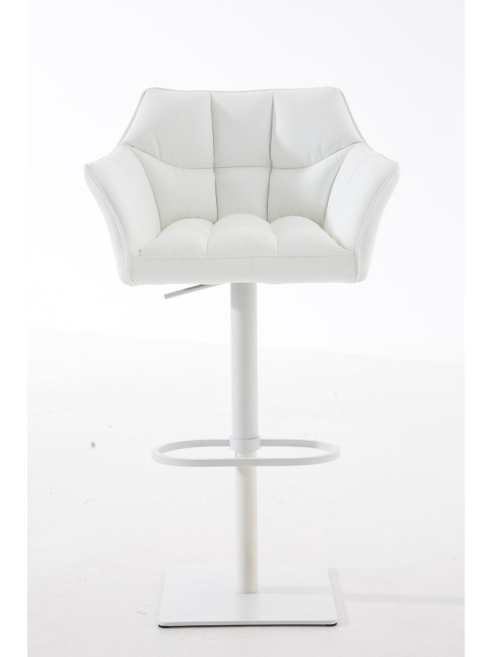 Tabouret de bar Damaso W, blanc