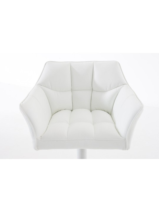 Tabouret de bar Damaso W, blanc