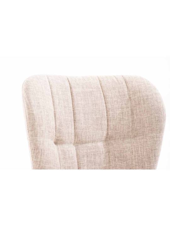 Chaise Elda tissu naturel, crème