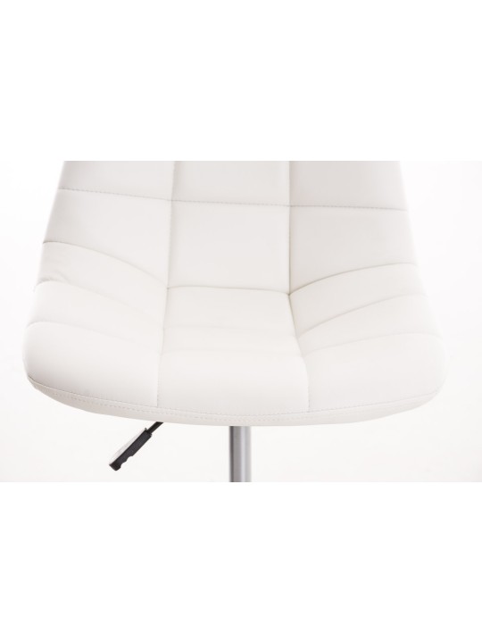 Chaise de bureau en simili cuir Emil, blanc