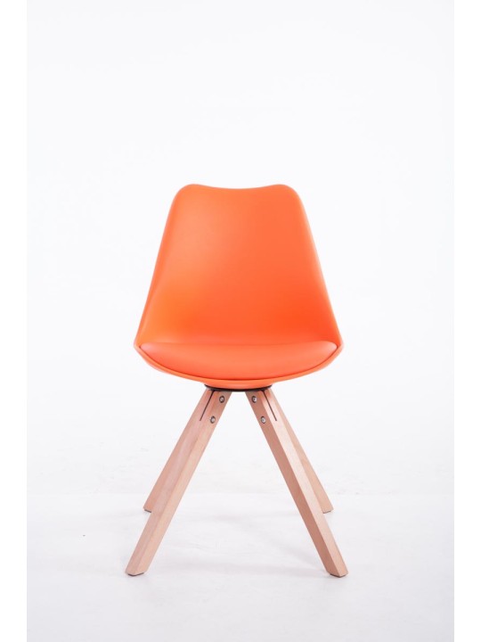 Chaise visiteur Toulouse Natura Square, orange