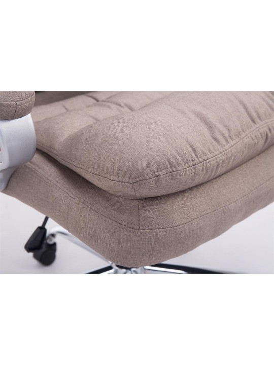 Chaise de bureau BIG Vancouver tissu, taupe Chaise de bureau BIG Vancouver tissu, taupe