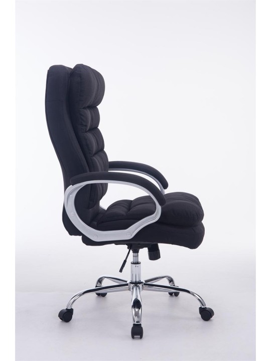 Chaise de bureau BIG Vancouver tissu, noir