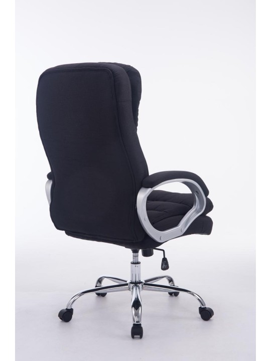 Chaise de bureau BIG Vancouver tissu, noir