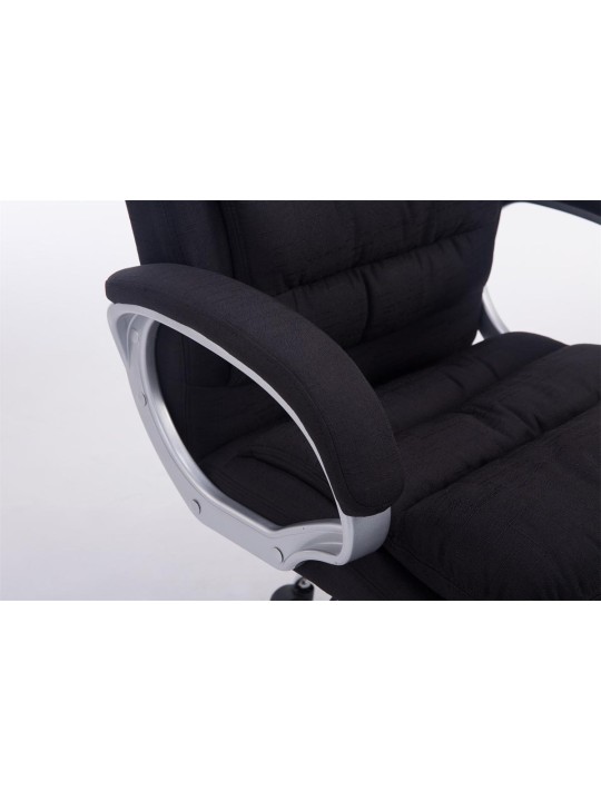 Chaise de bureau BIG Vancouver tissu, noir