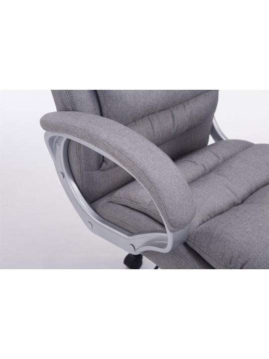 Chaise de bureau BIG Vancouver tissu, gris