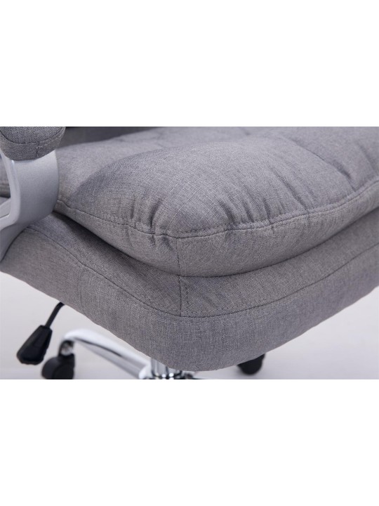 Chaise de bureau BIG Vancouver tissu, gris