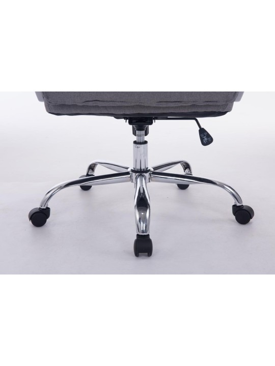 Chaise de bureau BIG Vancouver tissu, gris