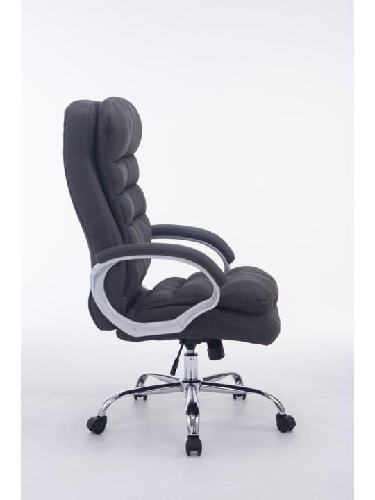Chaise de bureau BIG Vancouver tissu, gris foncé